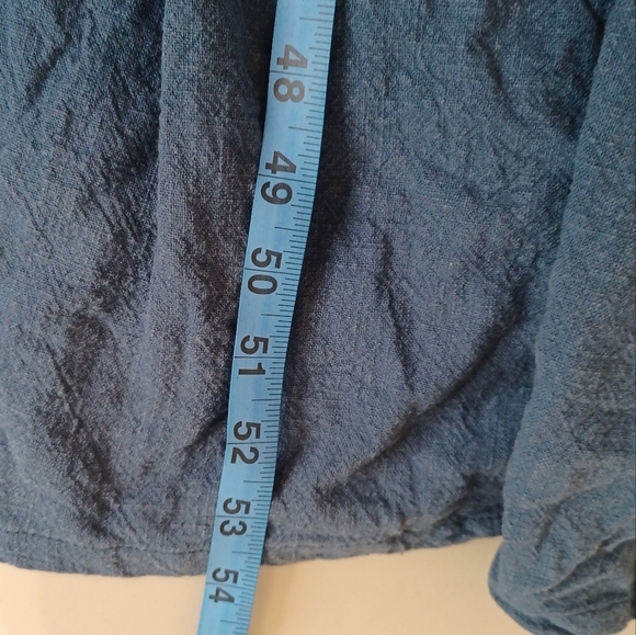 L.F. Markey Kelvin 100% Linen Oversized One Size Tent Trapeze Maxi Dress - Picture 12 of 12